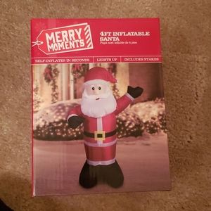 Merry Moments 4ft Inflatable Santa